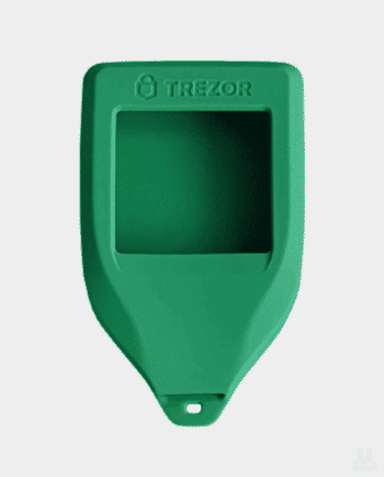 Glove Protective silicone case for Trezor Model T Green