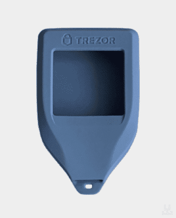 Glove Protective silicone case for Trezor Model T Light Blue