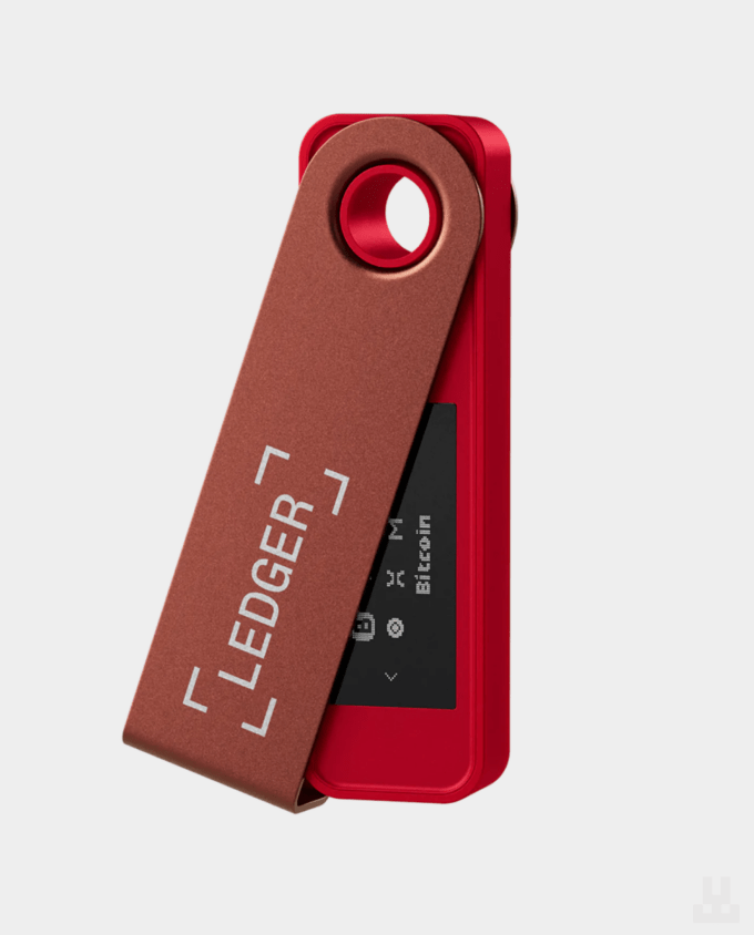 Ledger Nano S Plus Ruby Red передняя сторона