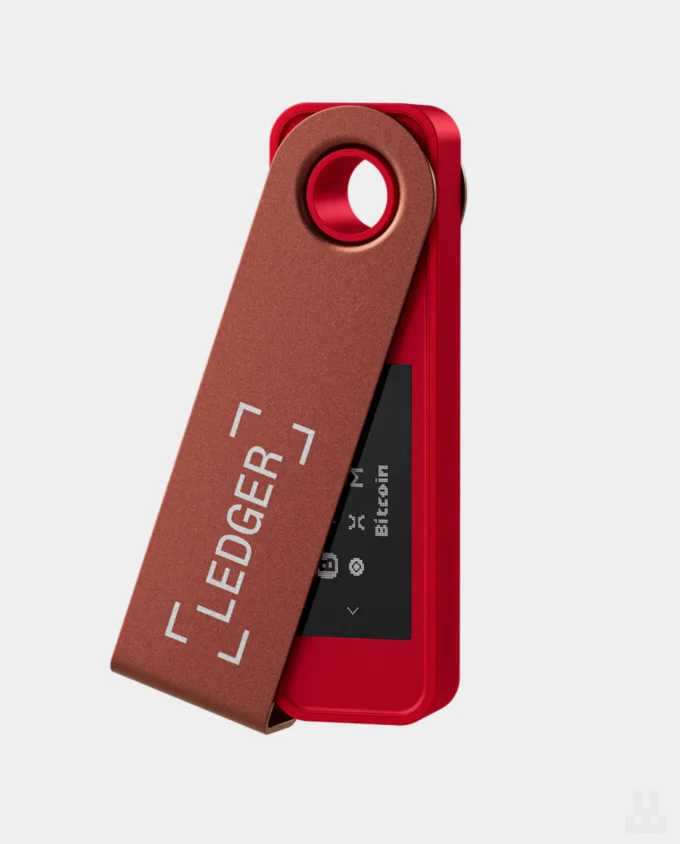 Ledger Nano S Plus Ruby Red передняя сторона