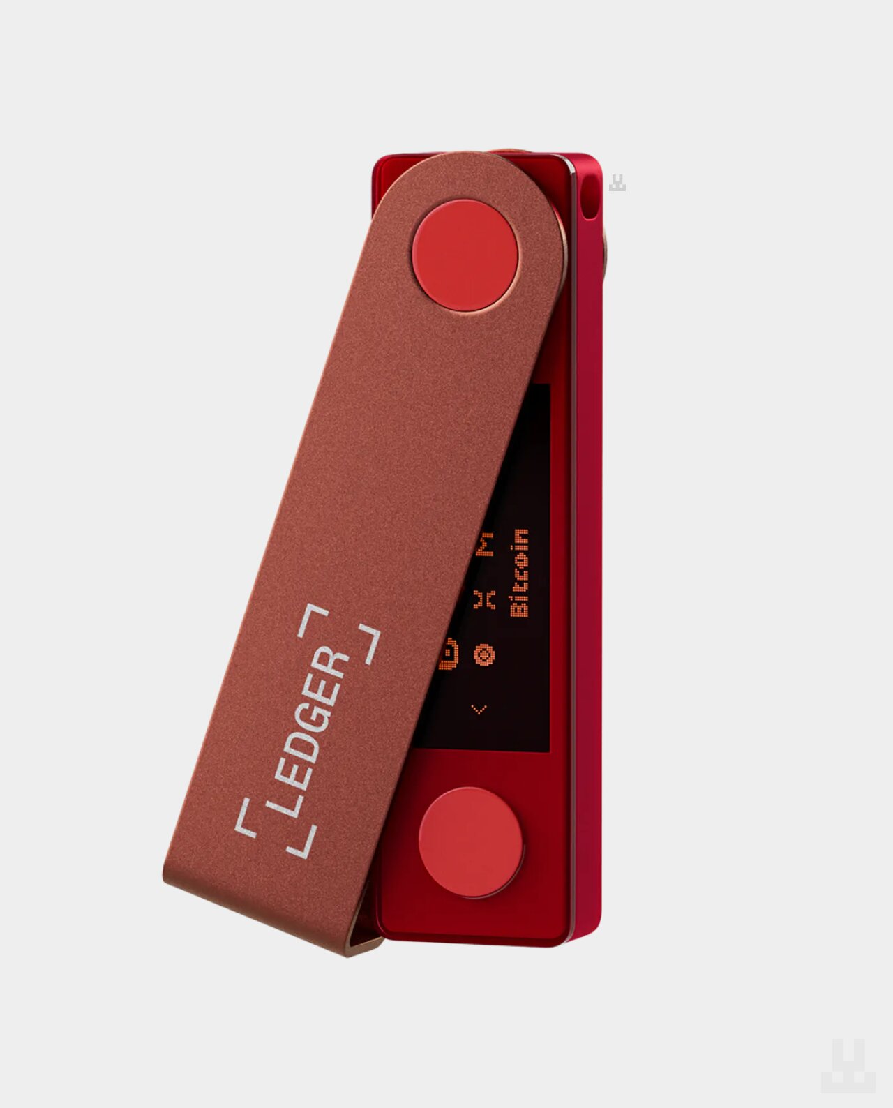 Ledger Nano X — Ruby Red 1 Ledger Nano X Ruby Red front side