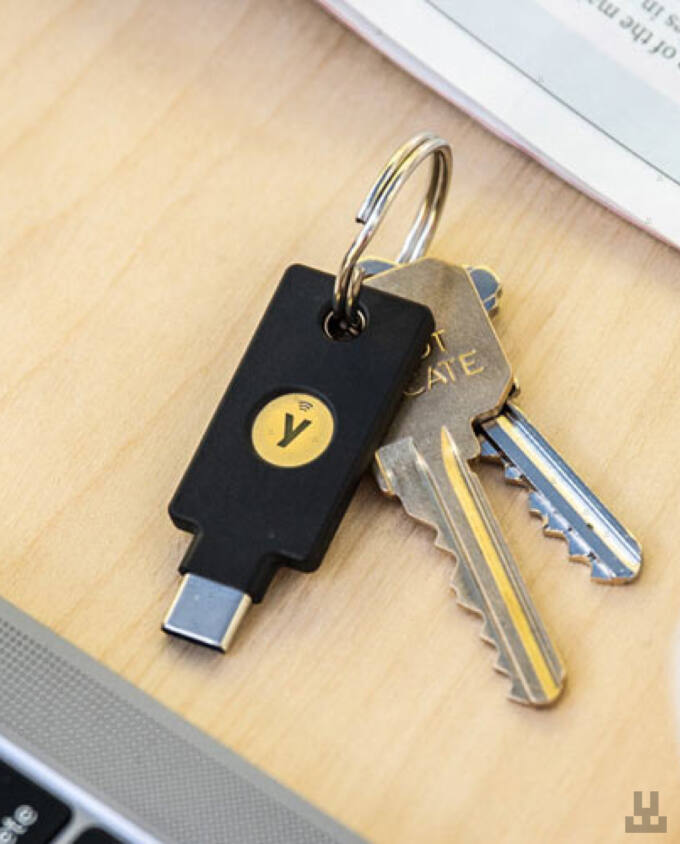 Security Key C Yubikey on keychain