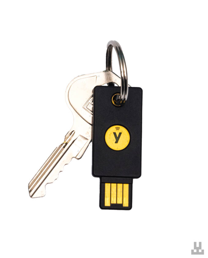 Security Key Yubikey on keychain