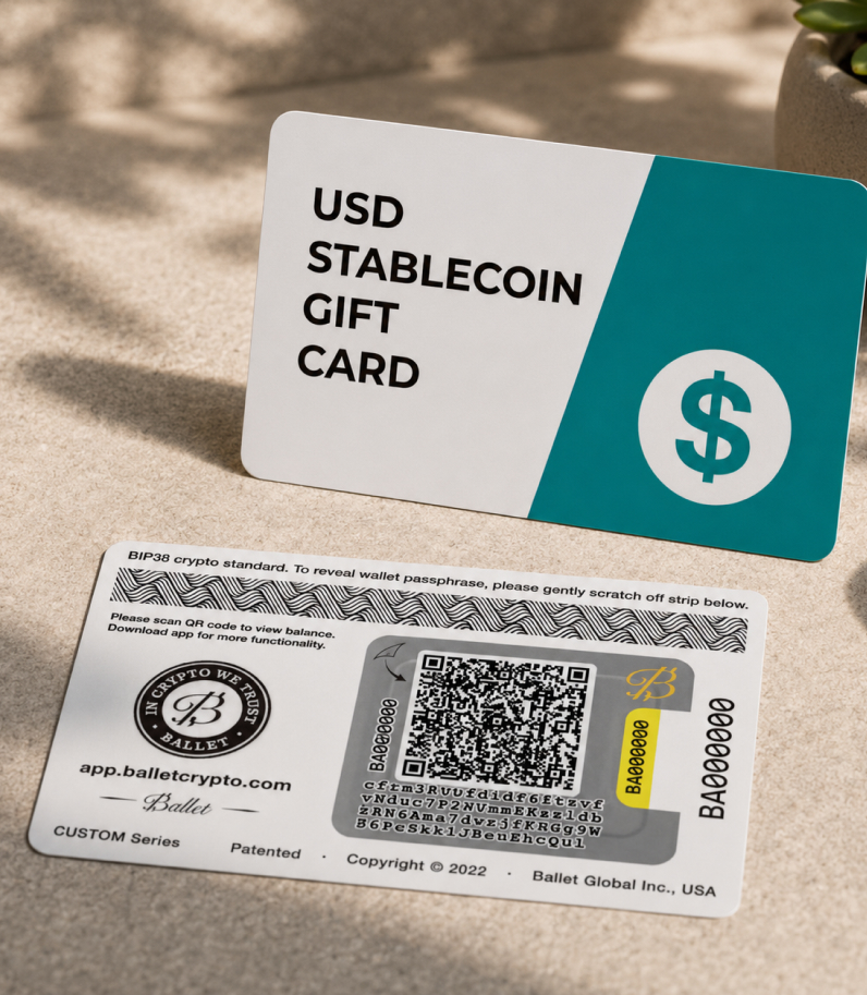 Ballet Crypto USD Gift Card Real Bitcoin