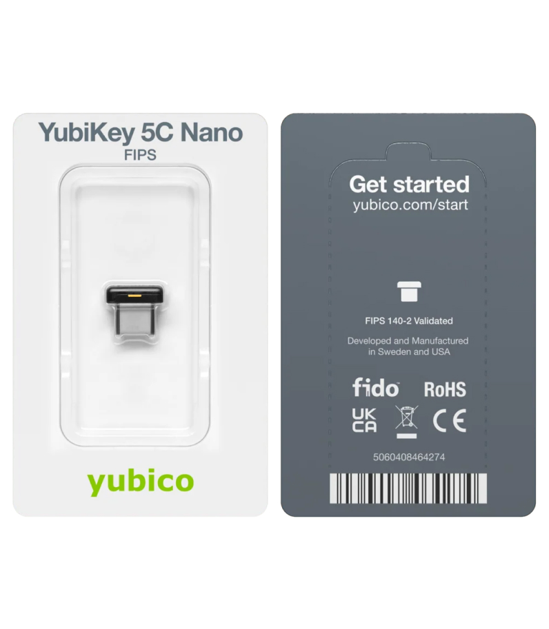 Yubikey 5C Nano FIPS Box Content