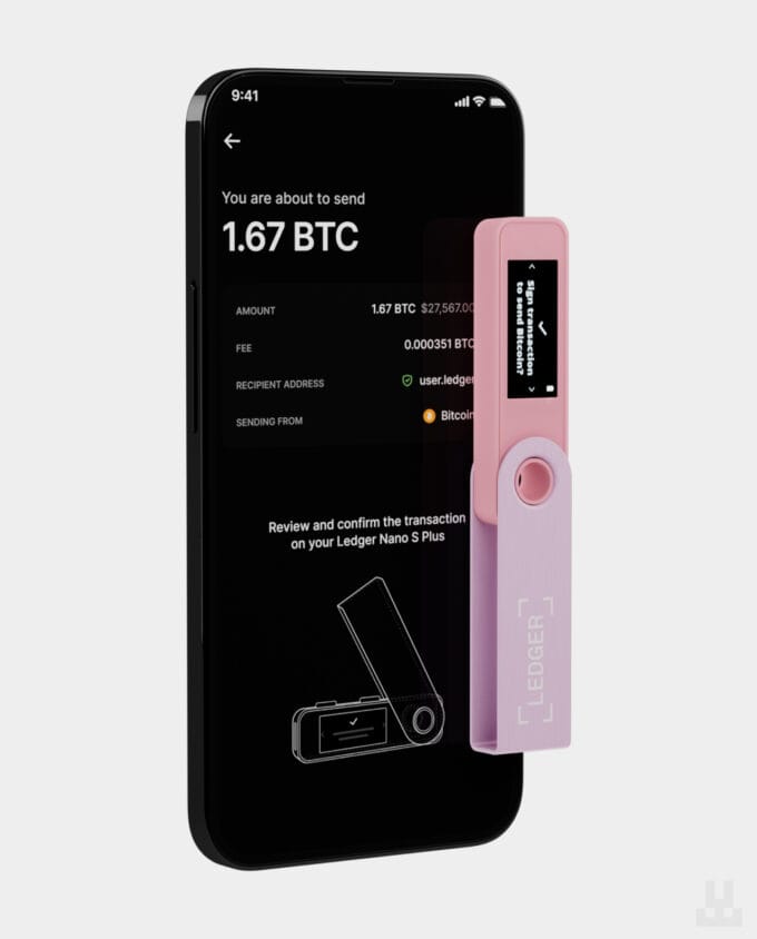 Ledger Nano S Plus Pink Mobile App