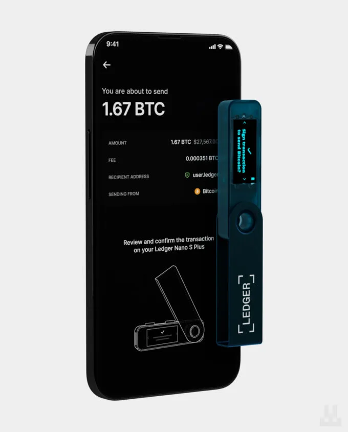 Ledger Nano S Plus Sapphire Blue Mobile App