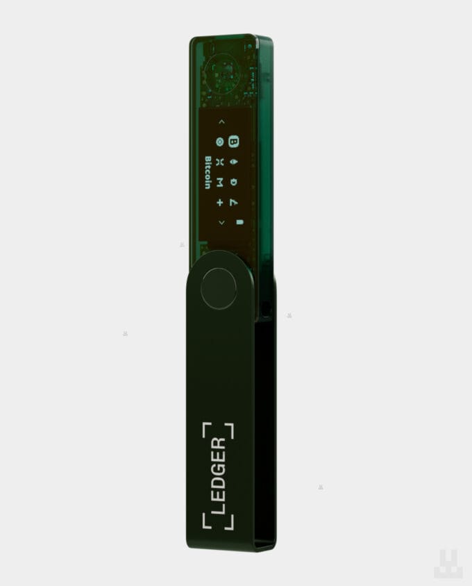 Ledger Nano X Emerald Green Full device