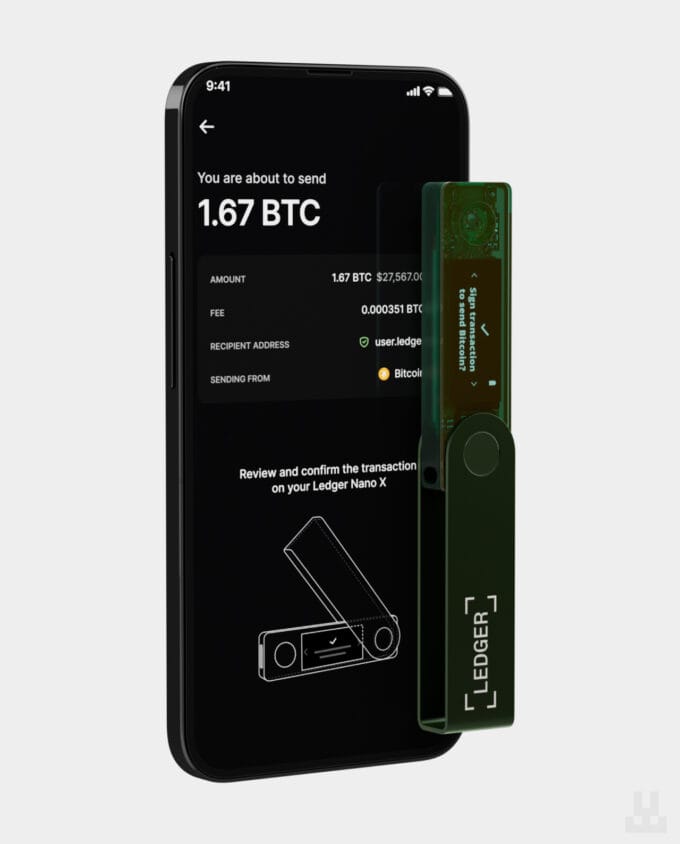 Ledger Nano X Emerald Green Mobile App