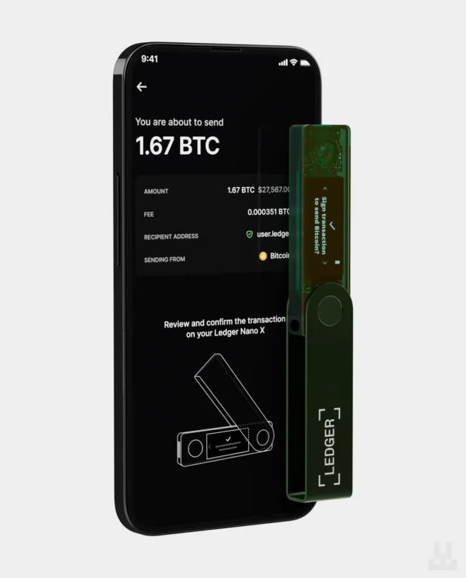 Ledger Nano X Emerald Green Mobile App