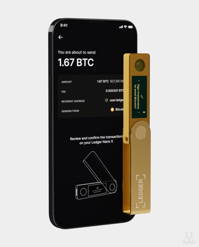 Ledger Nano X Gold Mobile App