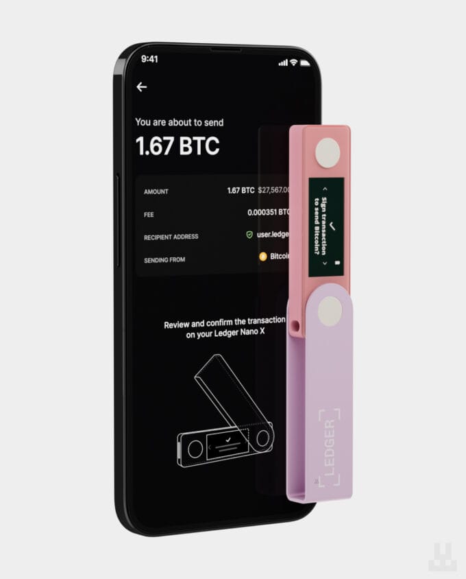 Ledger Nano X Pink Mobile App