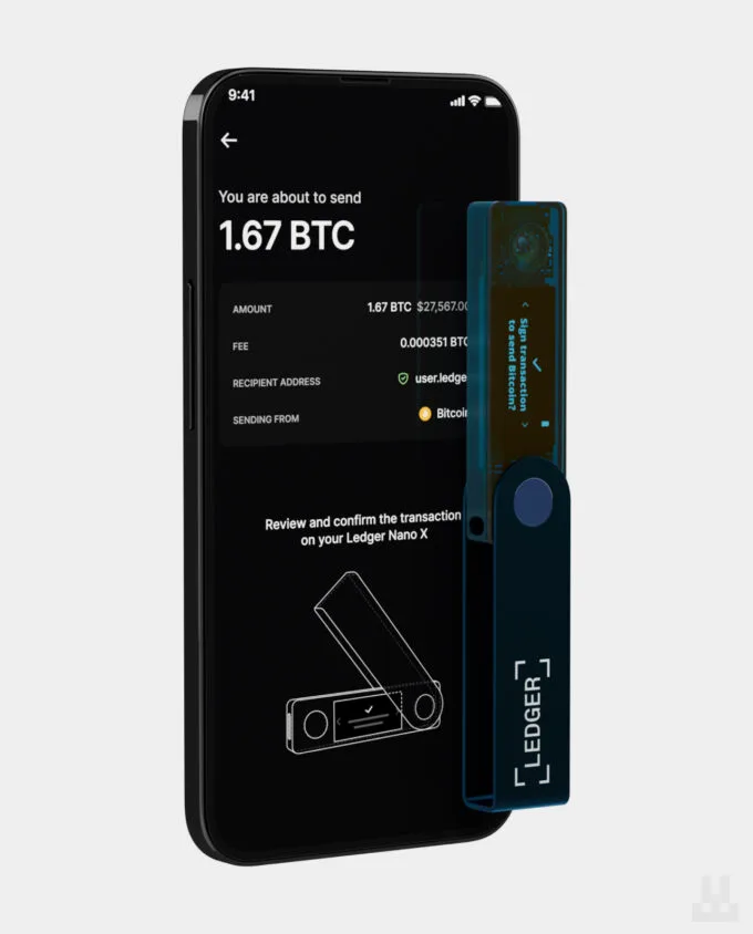 Ledger Nano X Sapphire Blue Phone App