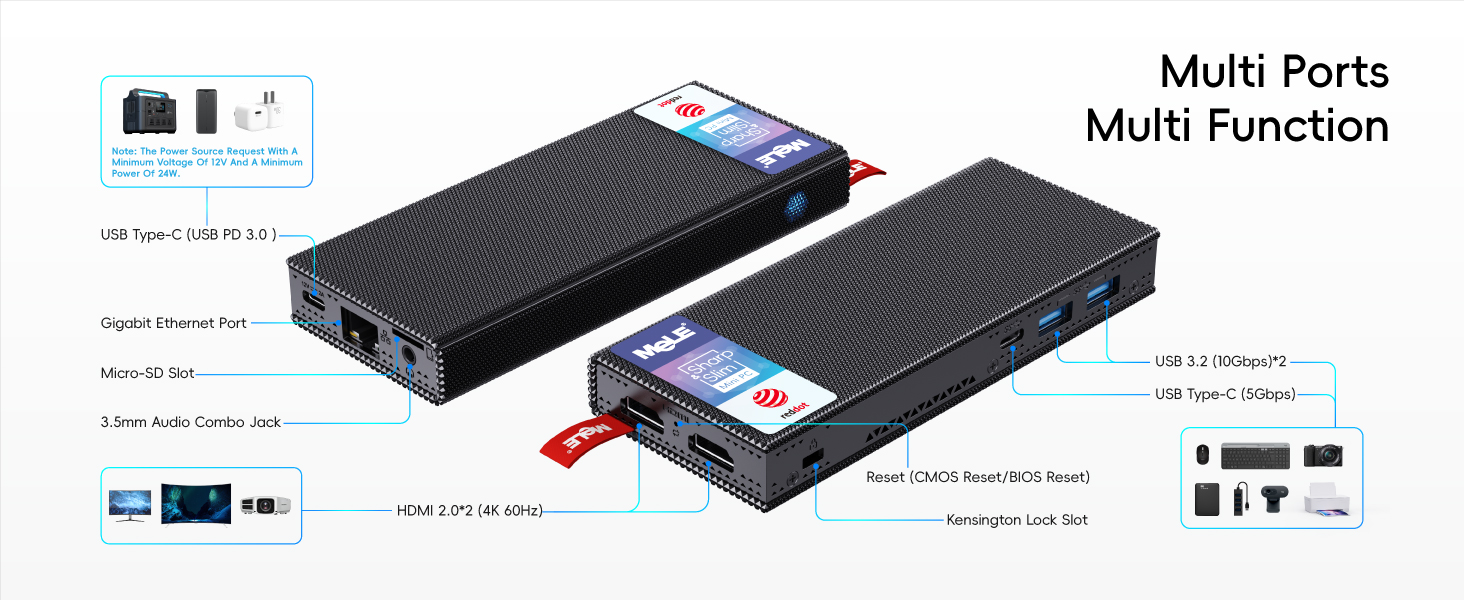 Mele Multi Ports