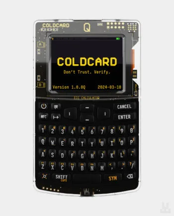 Coldcard Q hardware cold wallet - new wallet from coinkite