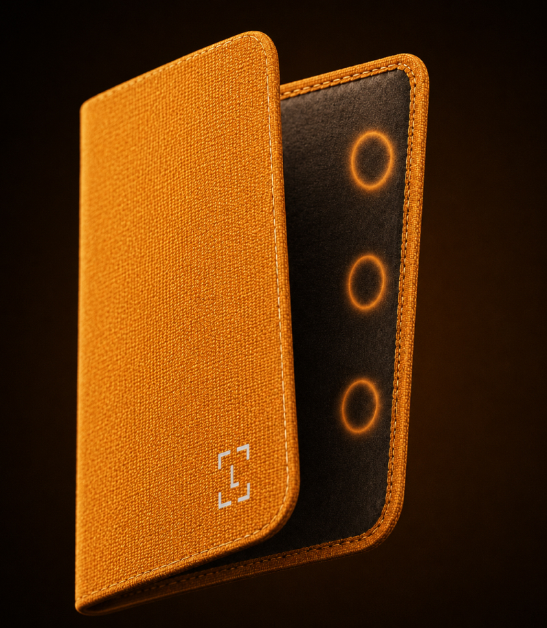 Ledger Stax Magnet Shell — BTC Orange 7 Ledger Stax Magnet Shell BTC Orange Magnets