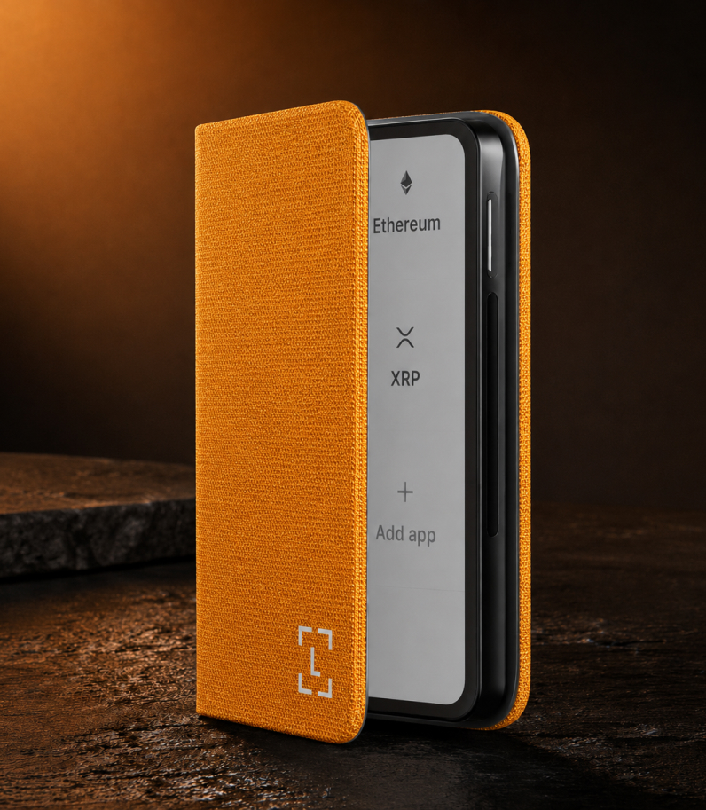 Ledger Stax Magnet Shell — BTC Orange 11 Ledger Stax Magnet Shell BTC Orange Special For Ledger Stax