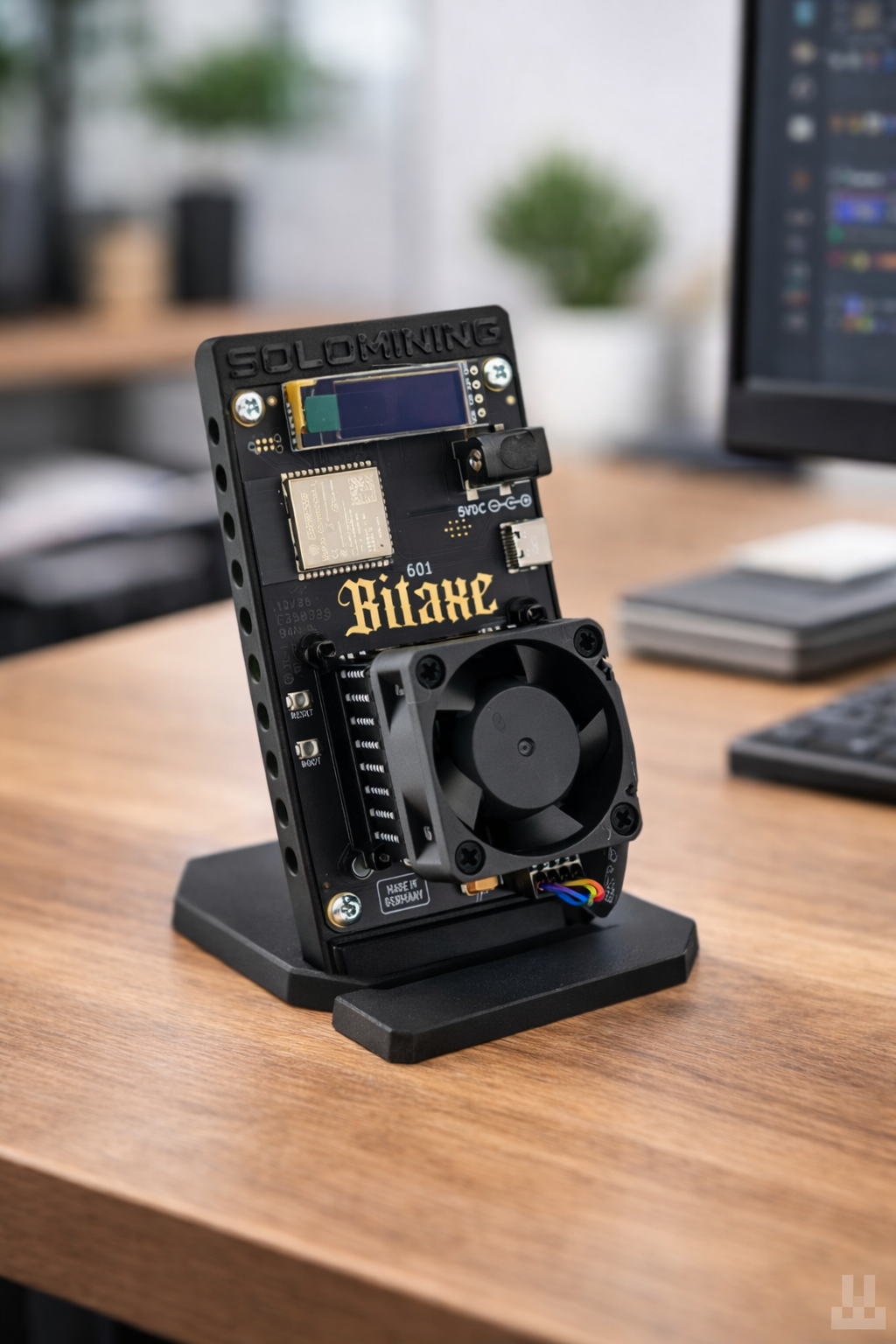 Bitaxe Gamma 601 on desk