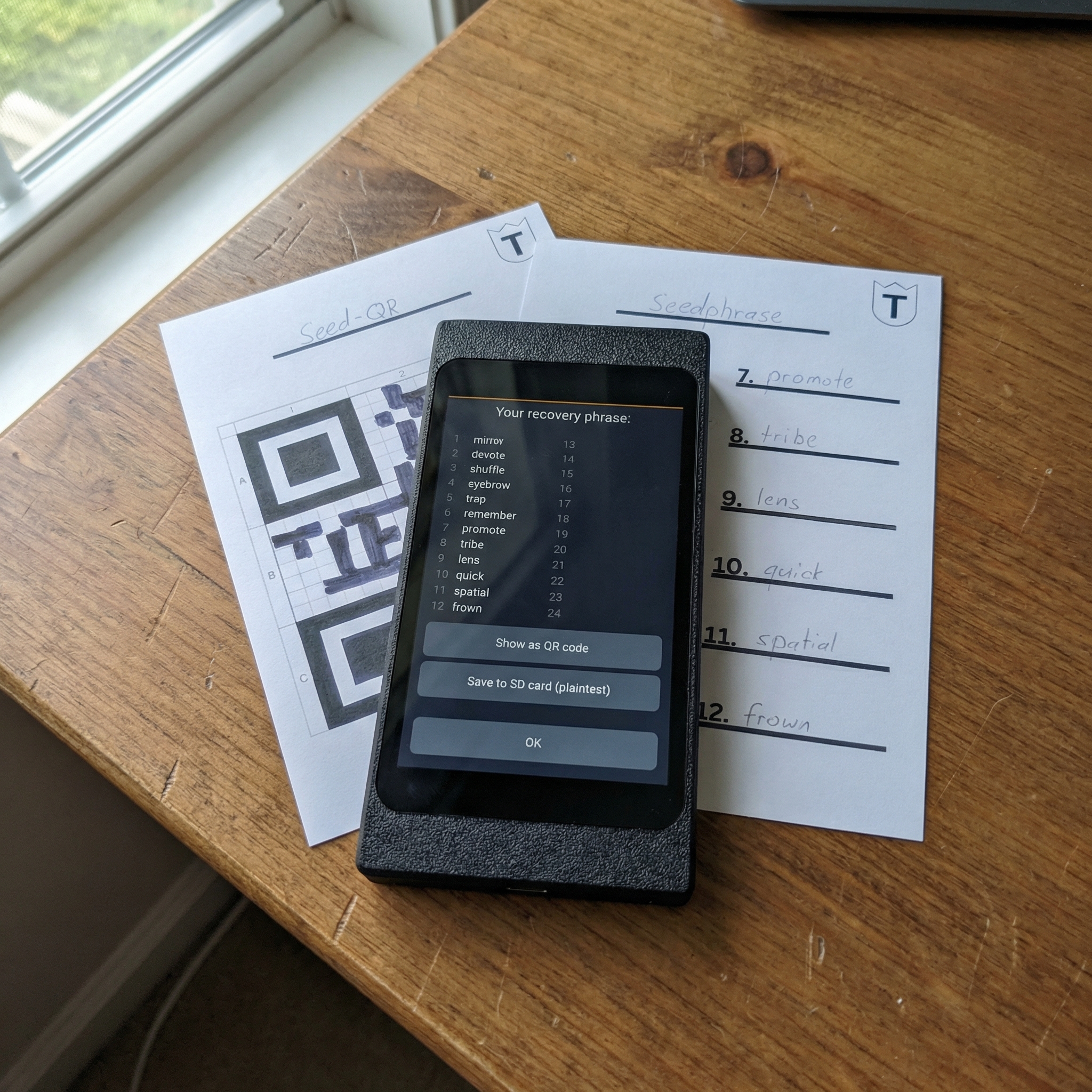 Specter DIY 10 Specter Diy on table with qr function