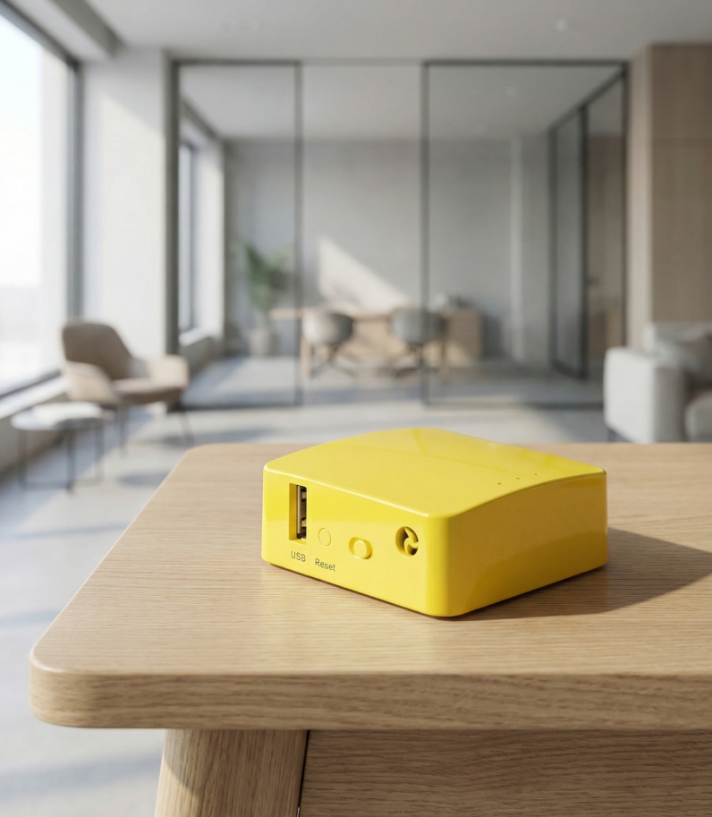 GL.iNet Mango (GL-MT300N-V2) 12 GLInet Mango router on desk