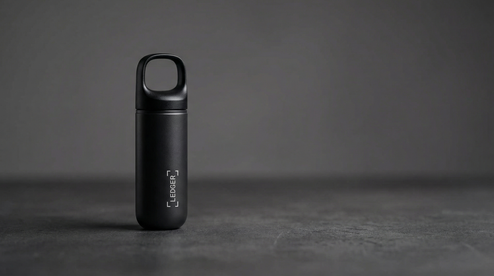 Ledger Nano Pod on black font