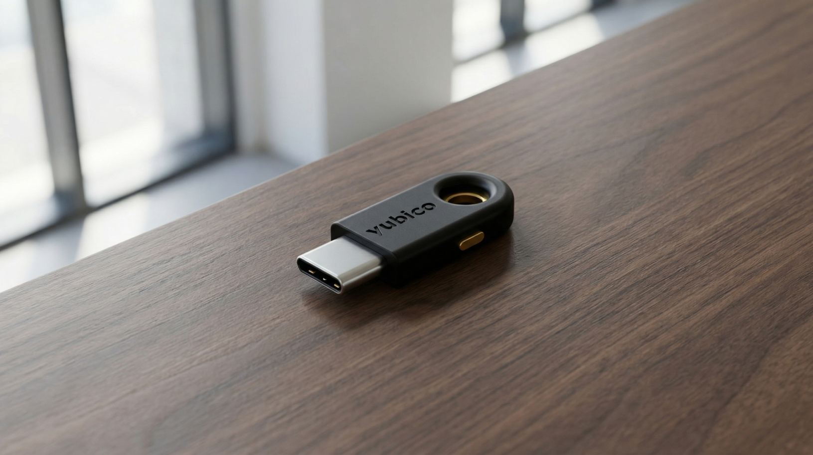 Yubikey 5C on desk
