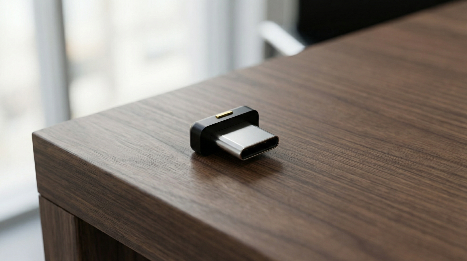 Yubikey 5C Nano on desk