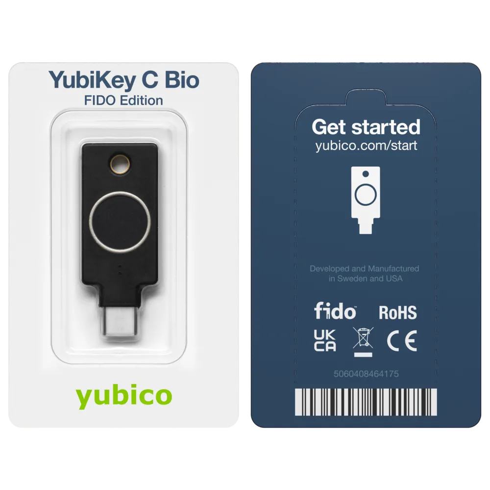 YubiKey C Bio 17 Yubikey C Bio in the box
