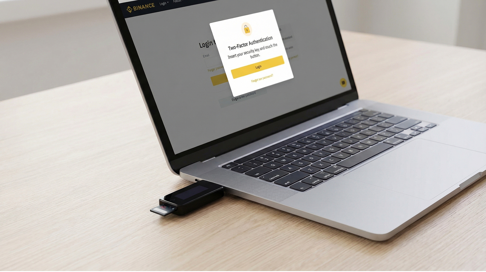 BitBox02 Multi-Edition inserted in laptop with micro-sd card