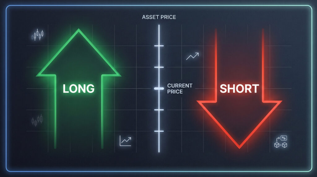 What is Perp Dex Long and Short arrows