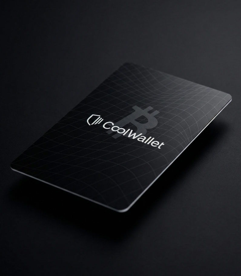 Coolwallet Go 3 Coolwallet Go on black font