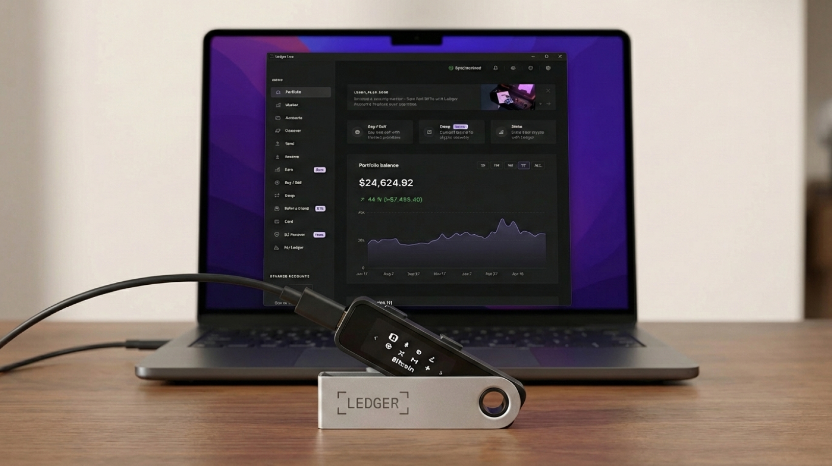Ledger Nano S Plus Oxidate Green 17 Ledger для работы с dApps 1inch и Uniswap