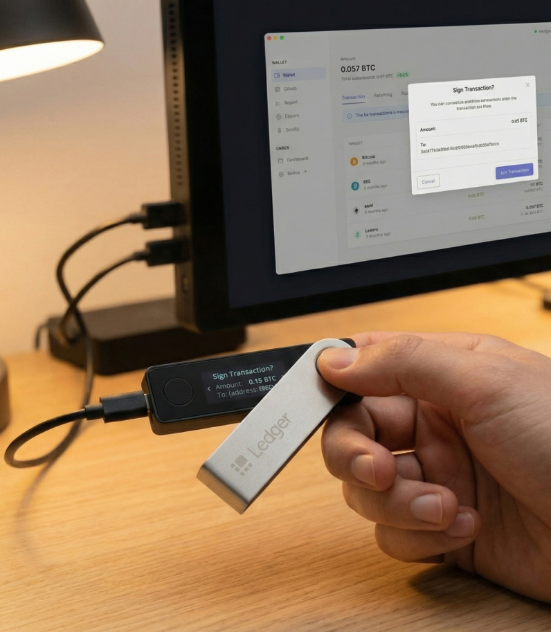 Ledger Nano X signing transaction