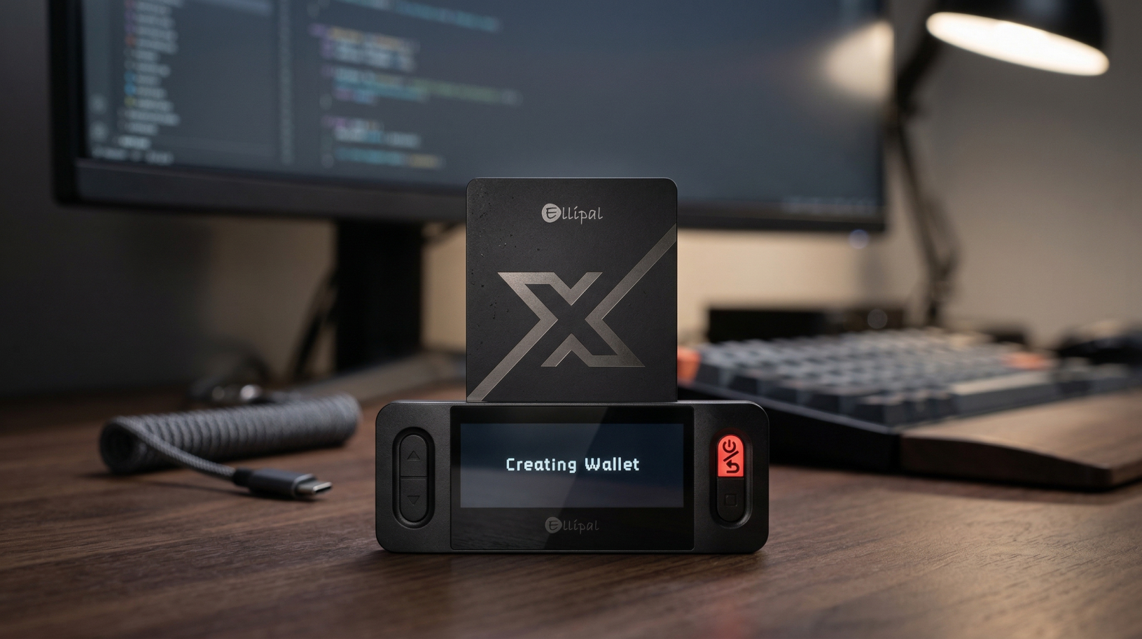 Ellipal X Card inserting in the Starter