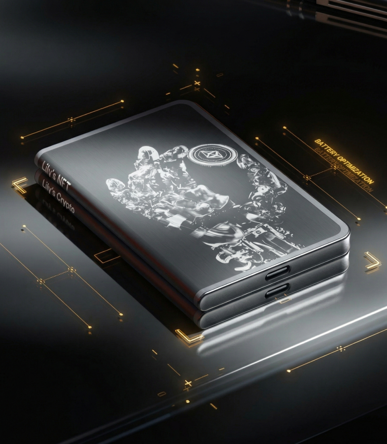 Ledger Stax futuristic design on desk