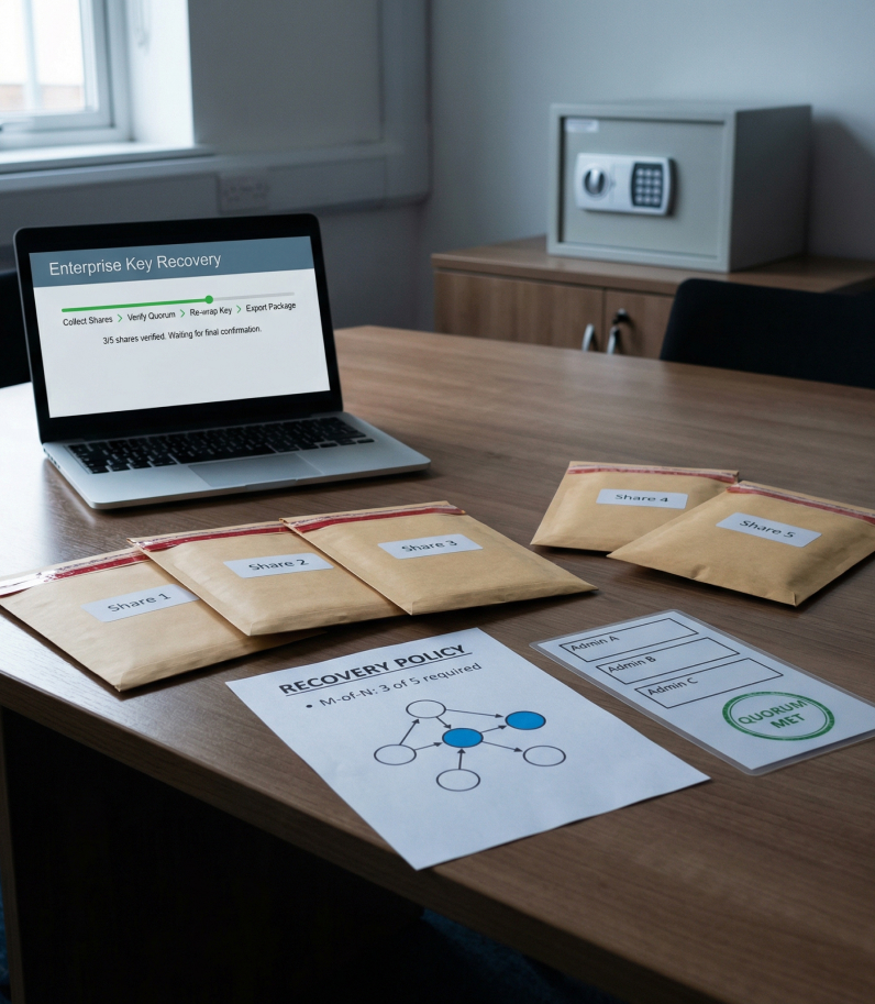 YubiHSM 2 v2.4 13 YubiHSM 2 v2.4 documents with laptop on desk