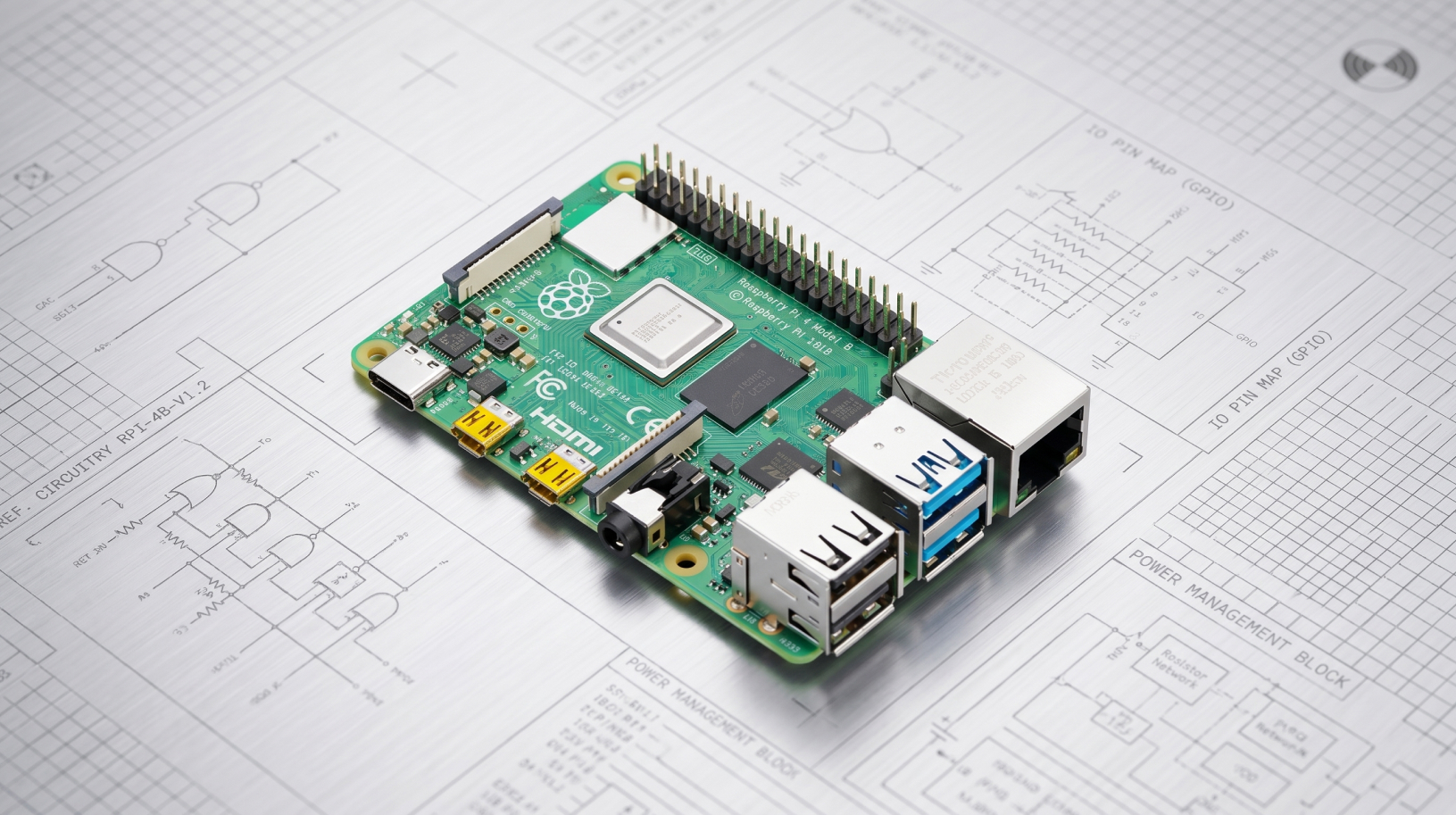Raspberry Pi 4 Main Header Image