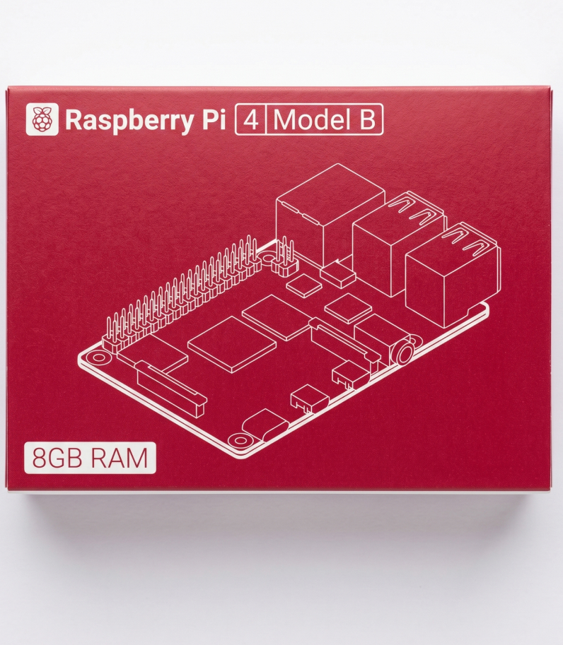 Raspberry Pi 4 Box on desk