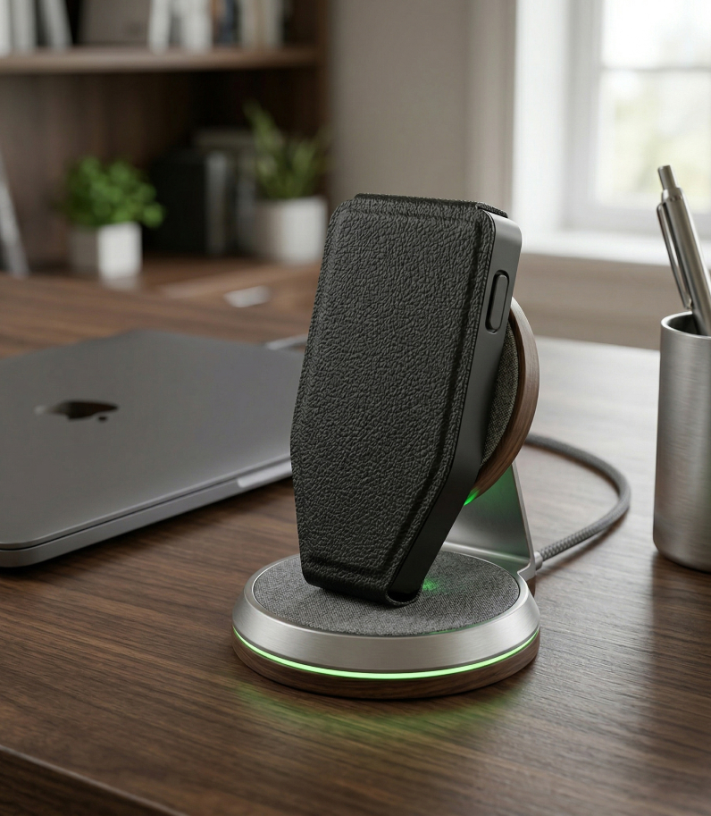 Trezor Safe 7 Case on wireless charging