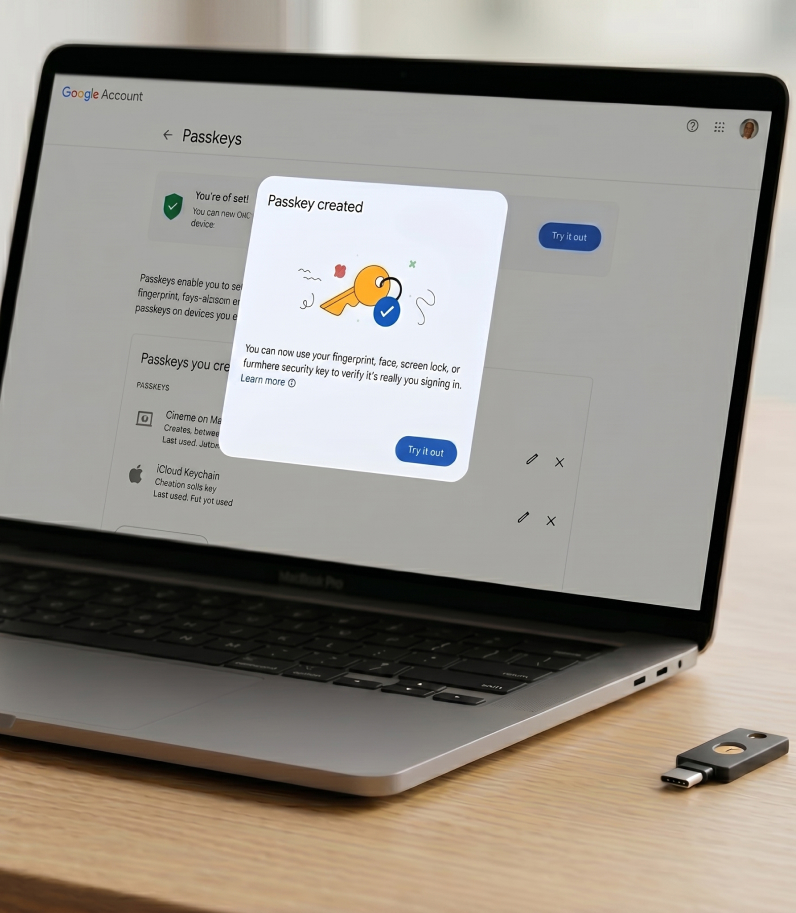 Security Key C NFC by Yubico Google Passkey