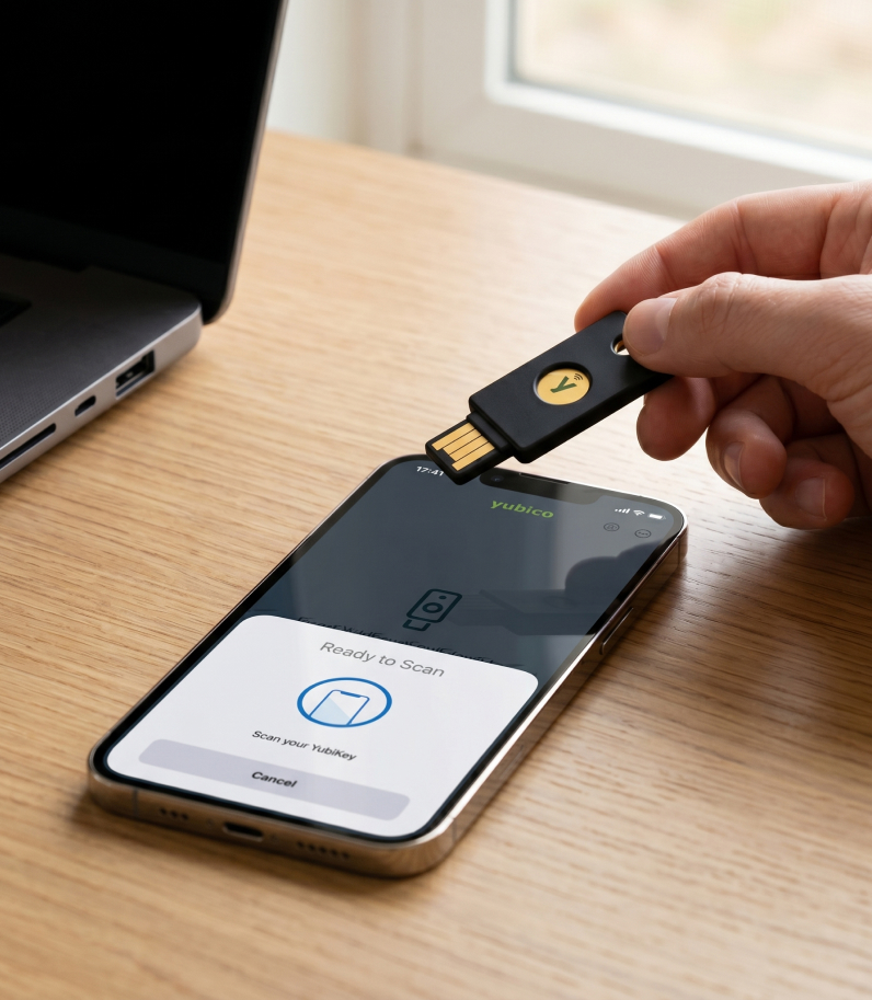 Security Key NFC by Yubico — використання NFC