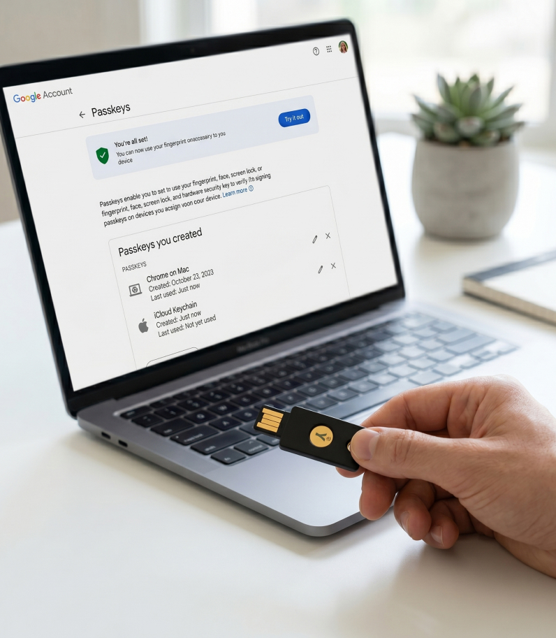 YubiKey 5 NFC: Google Passkey