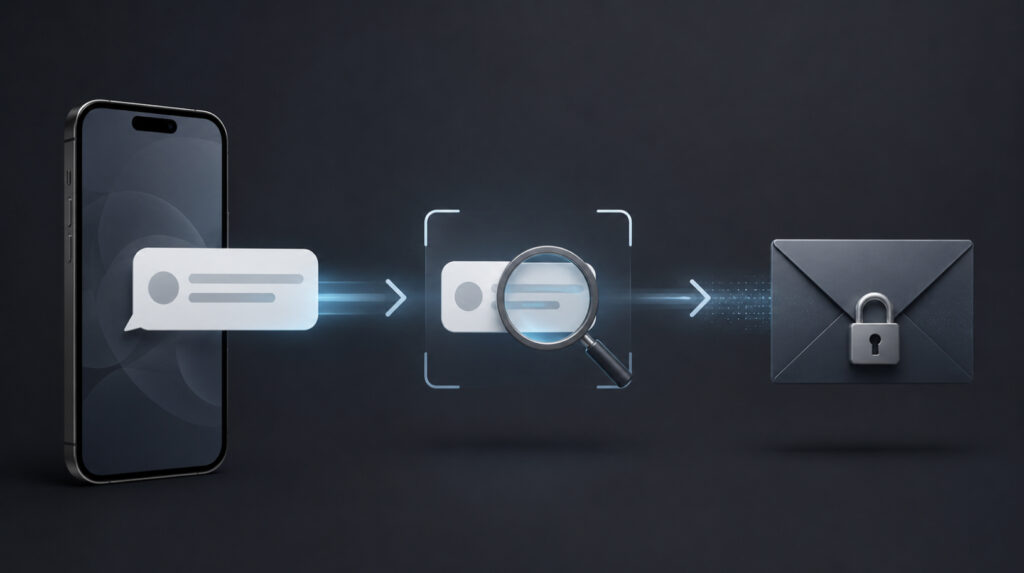 Client-side scanning in Chat Control: checking a smartphone message before encryption
