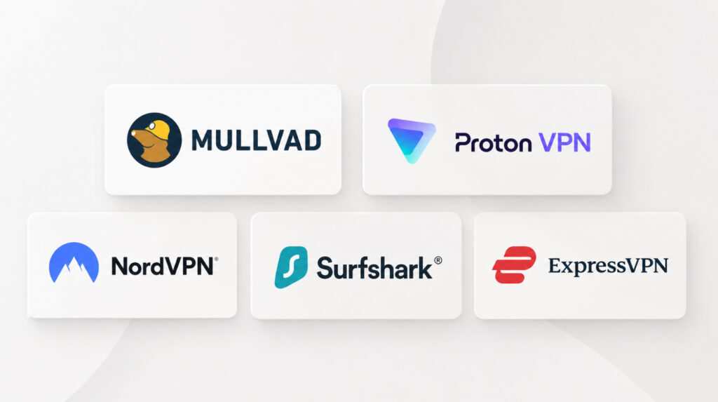 Найкращі VPN-сервіси у 2026 році: Mullvad, Proton VPN, NordVPN, Surfshark та ExpressVPN