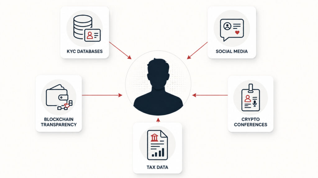 How criminals find crypto holders: KYC leaks, social media, blockchain data, and conferences