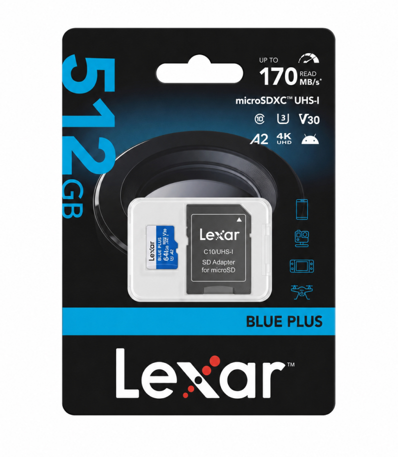 Lexar Blue Plus microSDXC In The Box