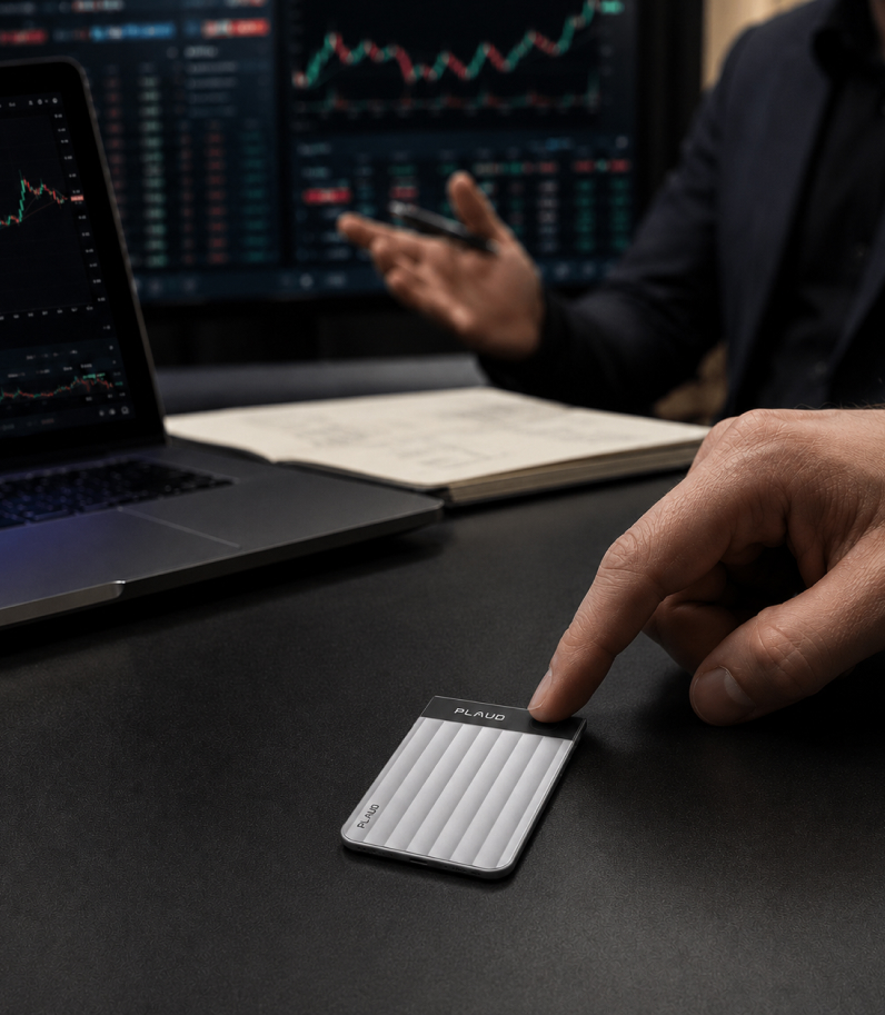 Plaud Note Pro On Table Record Important Moments