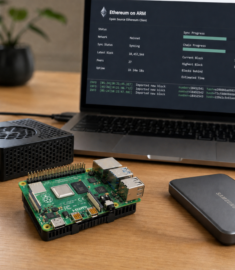 Raspberry Pi 4 Model B 12 Raspberry Pi 4 Model B On Table Ethereum-Node