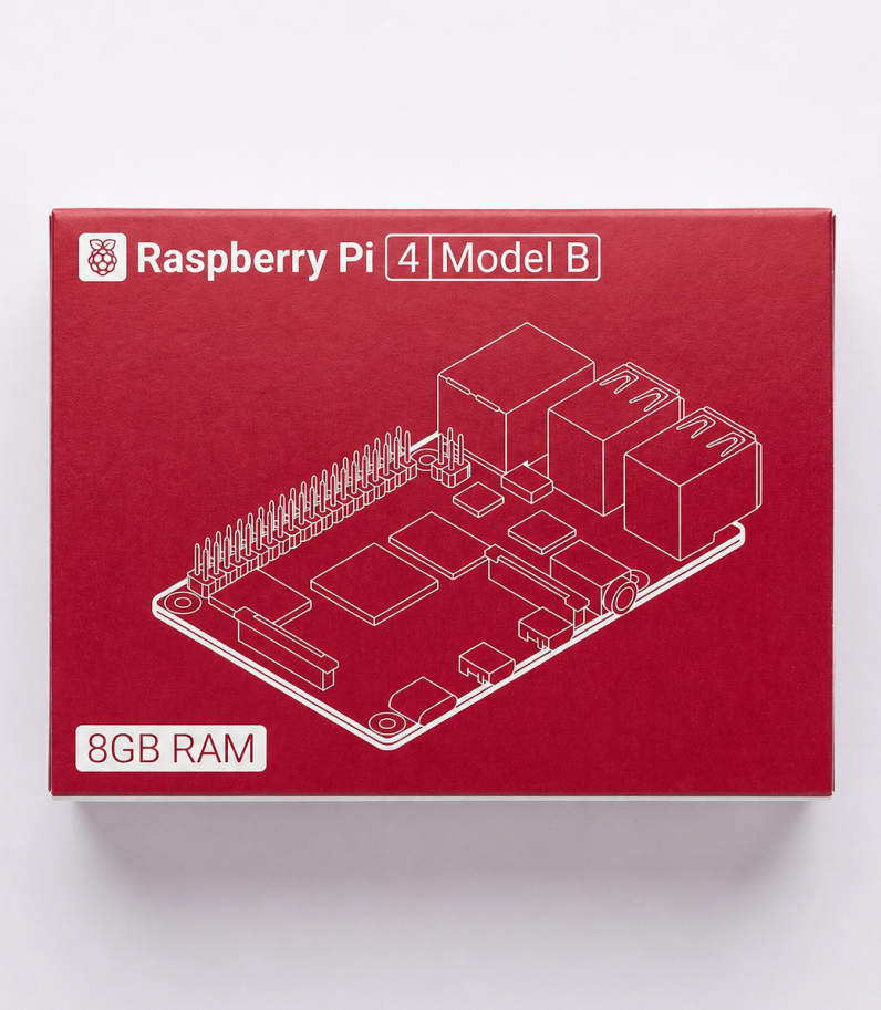 Raspberry Pi 4 Model B 16 Raspberry Pi 4 Box on desk