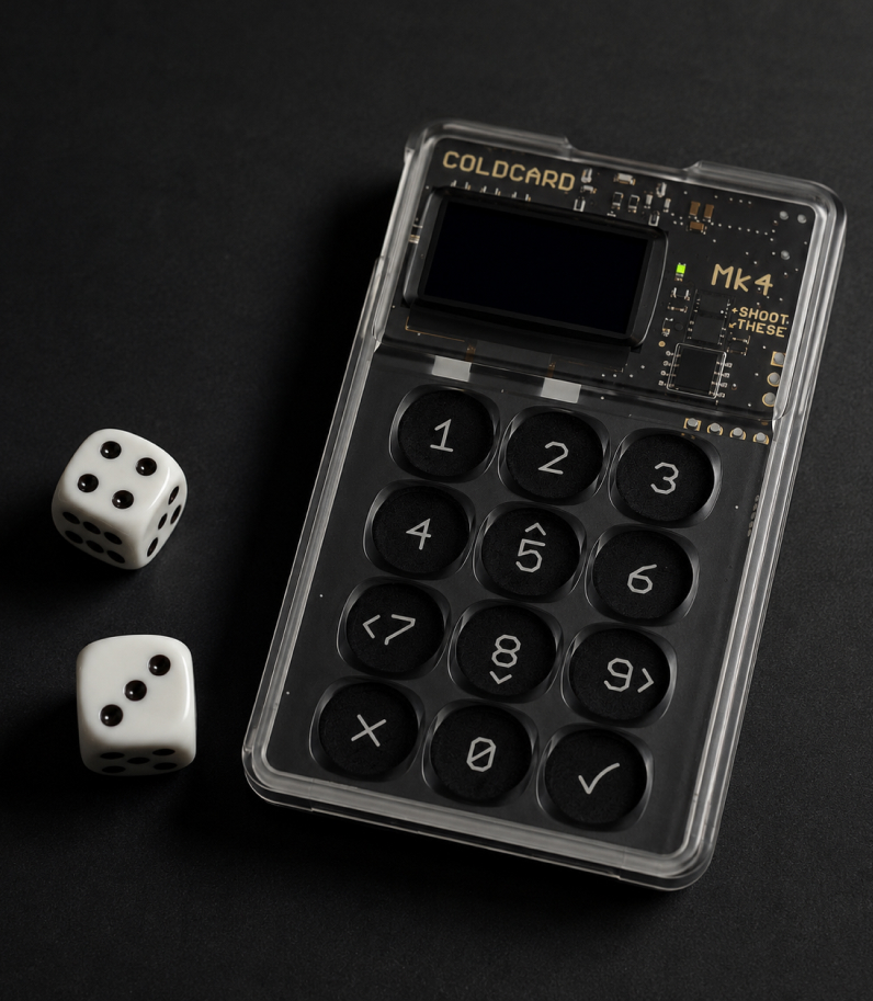 Coldcard MK4 Dice Roll